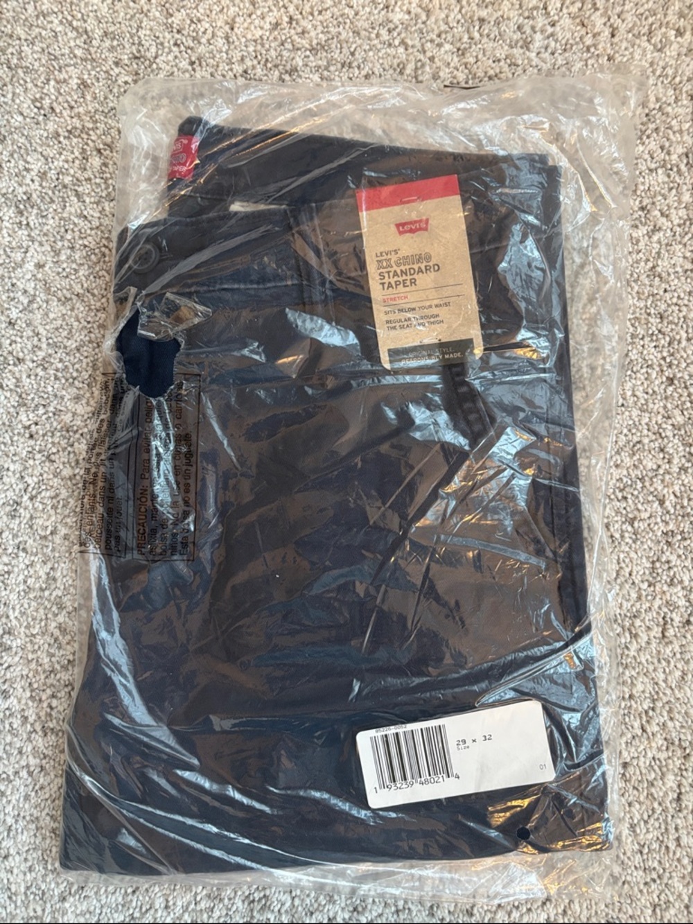 Levi's Men's Standard Taper Jeans in Navy Blue